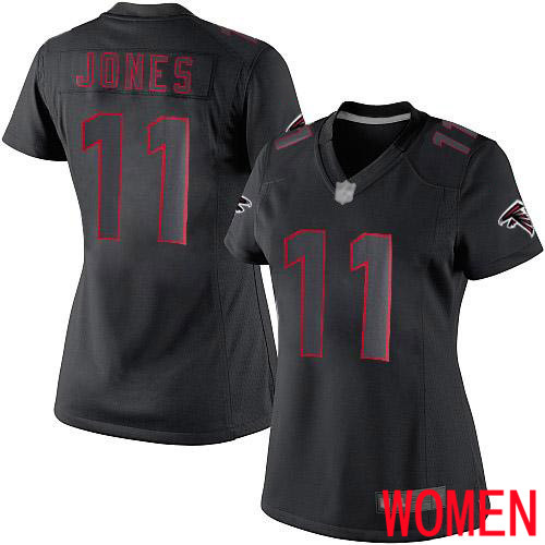 Atlanta Falcons Limited Black Women Julio Jones Jersey NFL Football #11 Impact